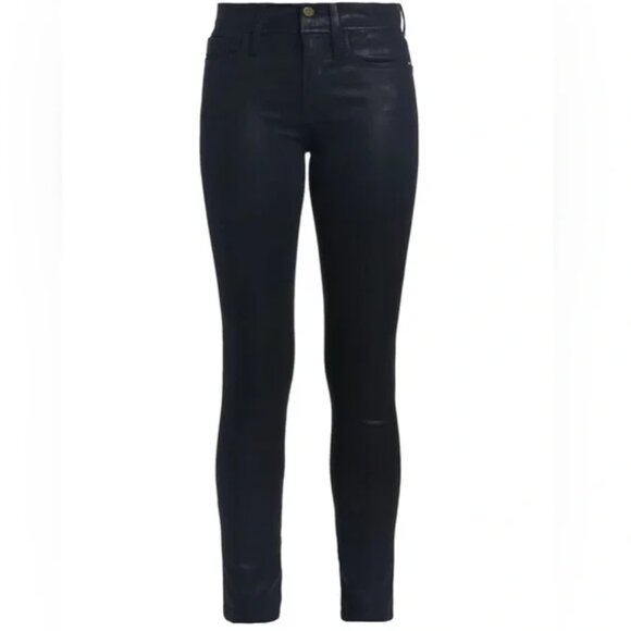 Frame Le Skinny de Jeanne Noir Coated - Picture 1 of 6